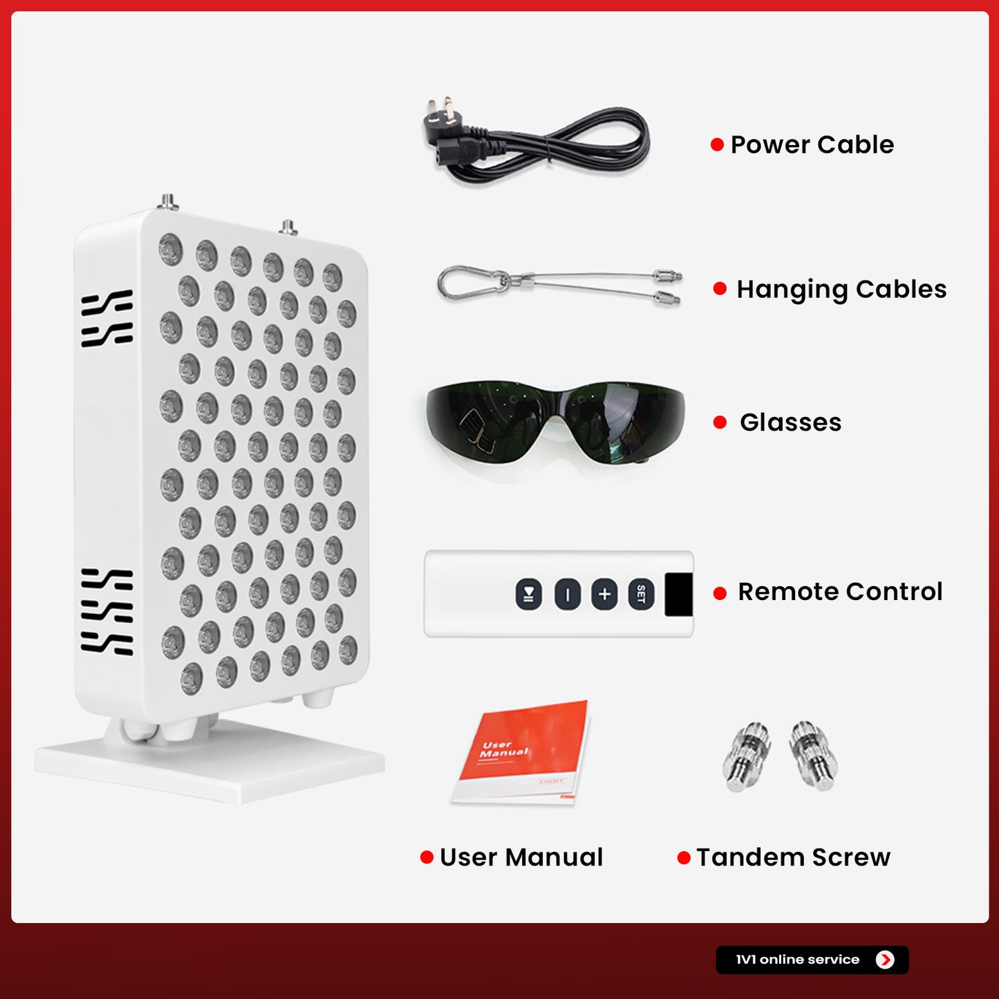 Desktop Red-light Portable Panel