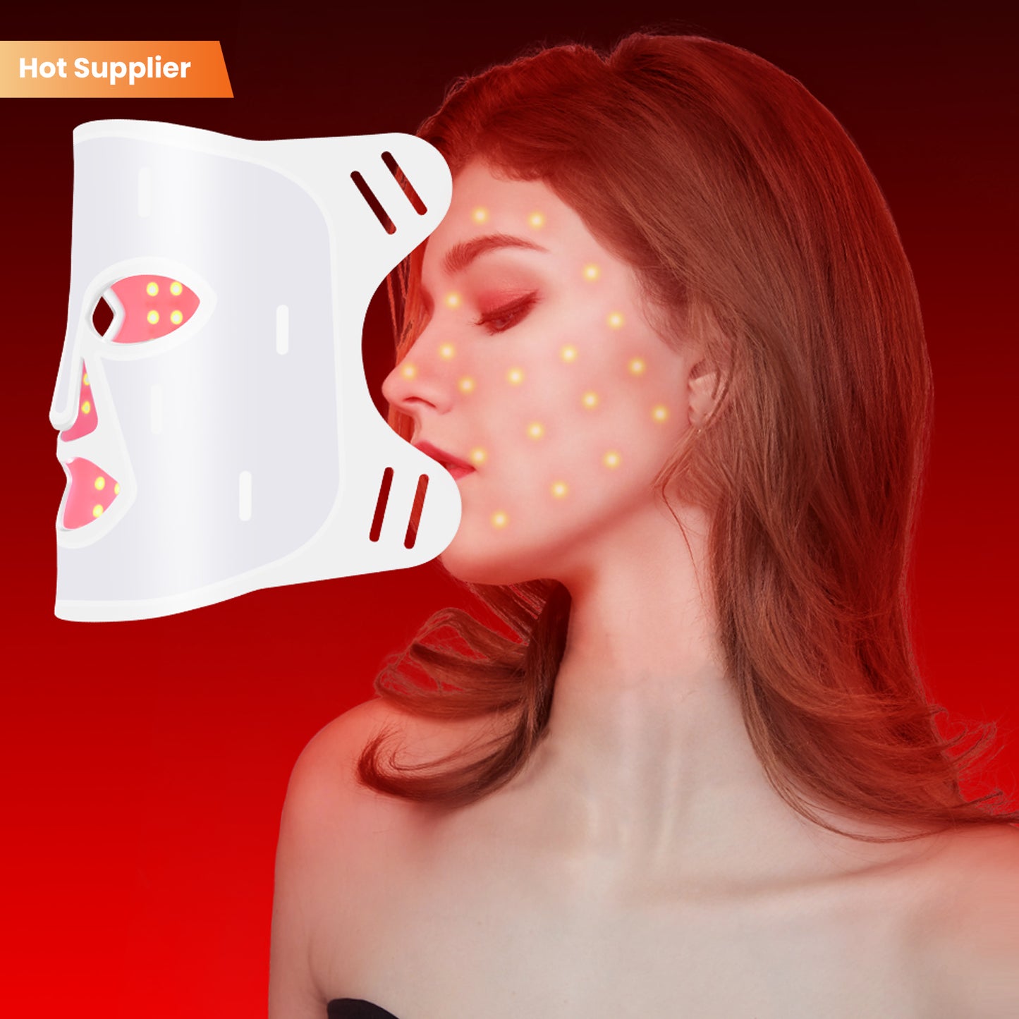 Red Light Therapy Face Mask with Décolletage Set