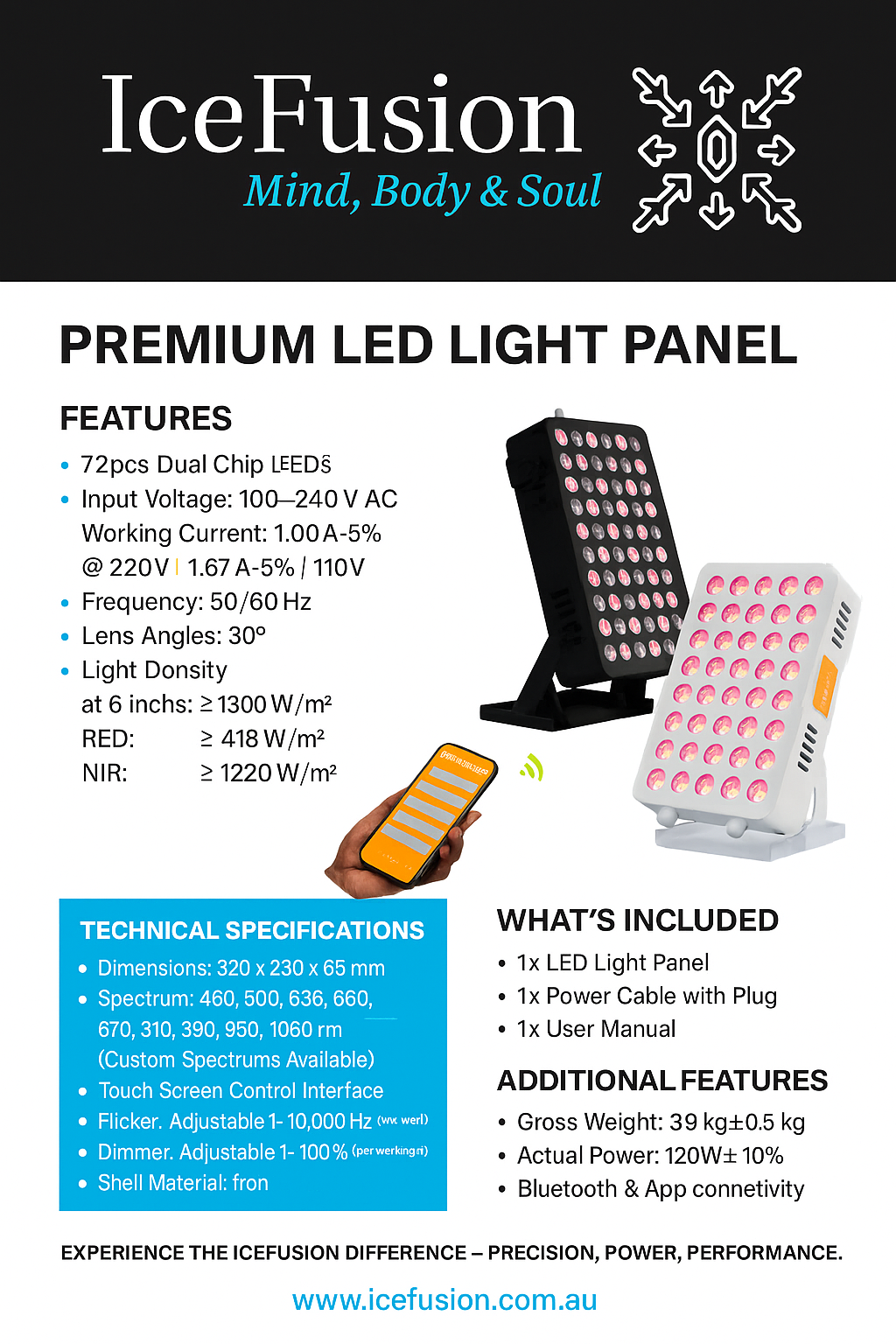 Desktop Red-light Portable Panel