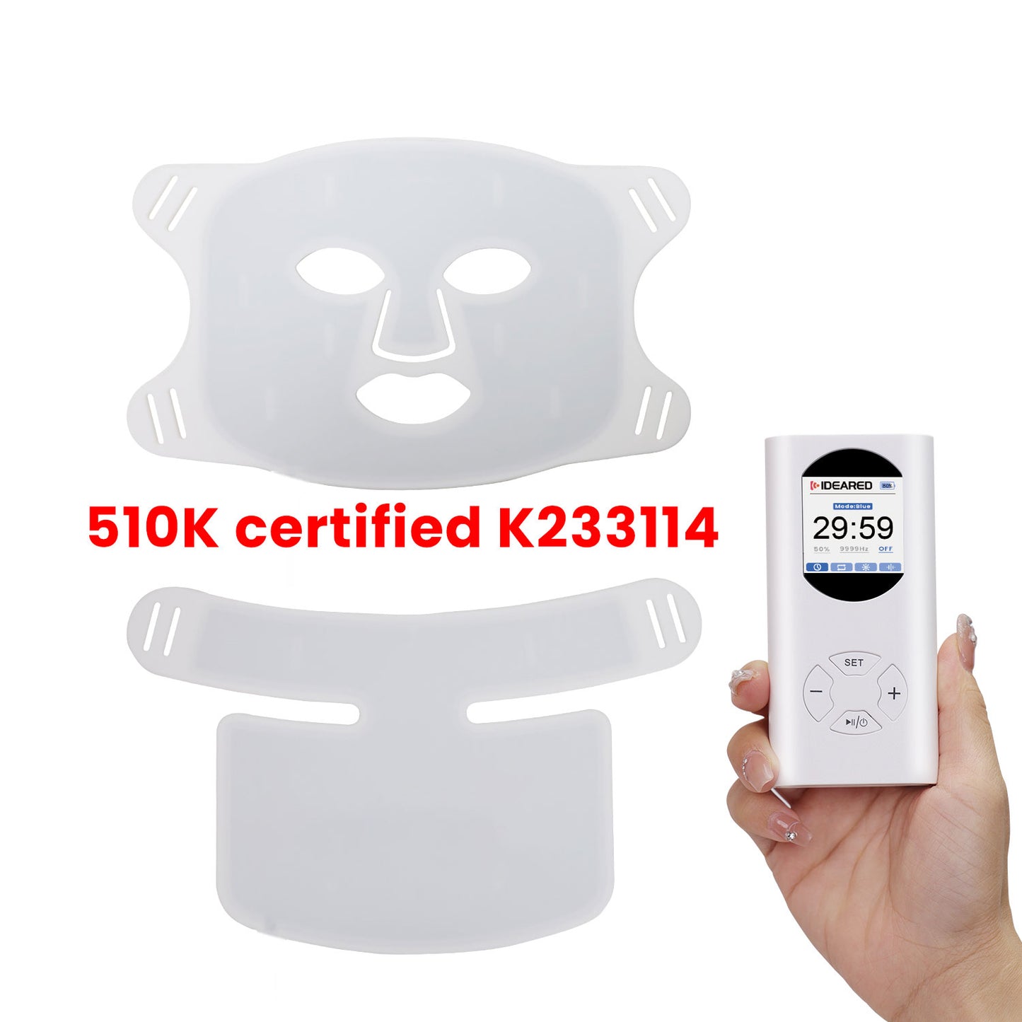 Red Light Therapy Face Mask with Décolletage Set