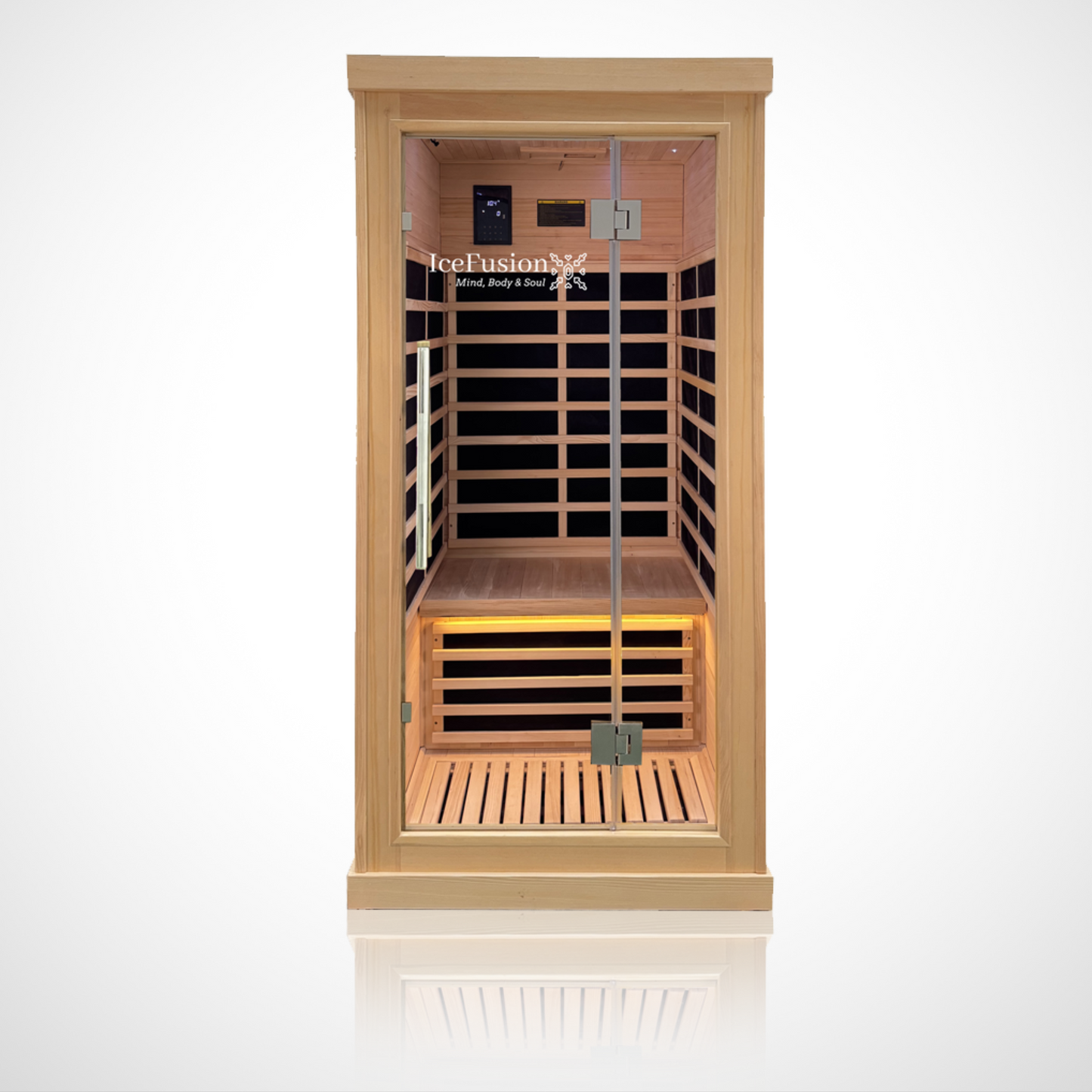 Ultra Low EMF Full glass Infared Sauna 1 person