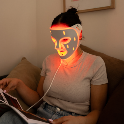 Red Light Therapy Face Mask with Décolletage Set